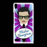 Coque Huawei Ascend P6 Mister Beau gosse Brun