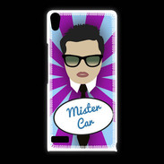Coque Huawei Ascend P6 Mister Car Brun