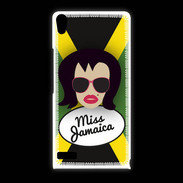 Coque Huawei Ascend P6 Miss Jamaica Brune