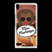 Coque Huawei Ascend P6 Miss Martinique Black