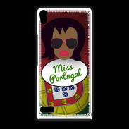 Coque Huawei Ascend P6 Miss Portugal Black