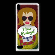 Coque Huawei Ascend P6 Miss Portugal Rousse