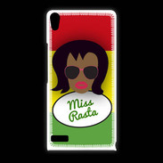 Coque Huawei Ascend P6 Miss Rasta Black
