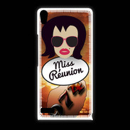 Coque Huawei Ascend P6 Miss Réunion Brune