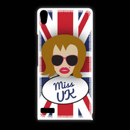 Coque Huawei Ascend P6 Miss UK Rousse