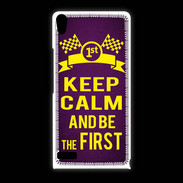 Coque Huawei Ascend P6 Keep Calm and Be the First Violet
