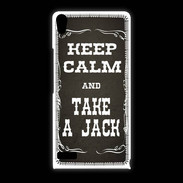 Coque Huawei Ascend P6 Keep Calm and Take Jack Gris