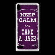 Coque Huawei Ascend P6 Keep Calm and Take Jack Violet