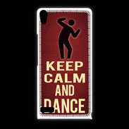 Coque Huawei Ascend P6 Keep Calm and Dance Rouge