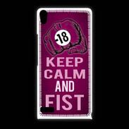Coque Huawei Ascend P6 Keep Calm and Fist Rose