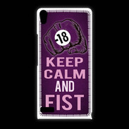 Coque Huawei Ascend P6 Keep Calm and Fist Violet