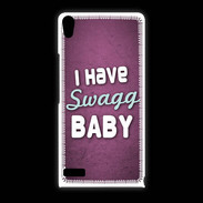 Coque Huawei Ascend P6 I have Swag Rose ZG