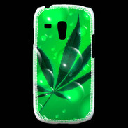 Coque Samsung Galaxy S3 Mini Cannabis Effet bulle verte