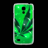 Coque Samsung Galaxy S4mini Cannabis Effet bulle verte