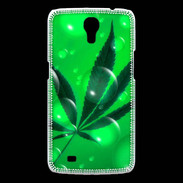 Coque Samsung Galaxy Mega Cannabis Effet bulle verte