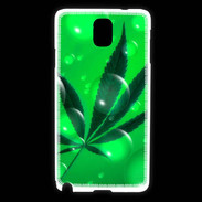 Coque Samsung Galaxy Note 3 Cannabis Effet bulle verte