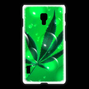 Coque LG L7 2 Cannabis Effet bulle verte