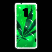 Coque HTC One Max Cannabis Effet bulle verte