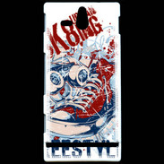 Coque Sony Xperia U Urban Skate Graffiti