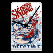 Pendule de bureau Urban Skate Graffiti