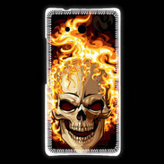 Coque Huawei Ascend Mate Tête de mort en flamme 5