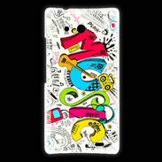 Coque Huawei Ascend Mate Graffiti Musique