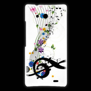 Coque Huawei Ascend Mate Farandole de notes de musique 1