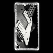 Coque Huawei Ascend Mate Guitare en noir et blanc