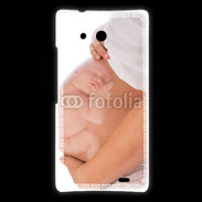 Coque Huawei Ascend Mate Femme enceinte avec bébé dans le ventre
