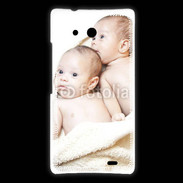 Coque Huawei Ascend Mate Jumeaux bébés