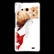 Coque Huawei Ascend Mate Chaton Noël