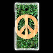 Coque Huawei Ascend Mate Paix et herbe