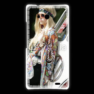 Coque Huawei Ascend Mate Flower power 5