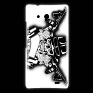 Coque Huawei Ascend Mate Tête de mort Gangster