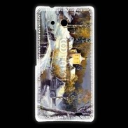 Coque Huawei Ascend Mate Peinture village rural