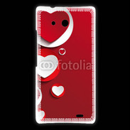 Coque Huawei Ascend Mate Cœur en porcelaine