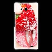 Coque Huawei Ascend Mate Fraise et bouche