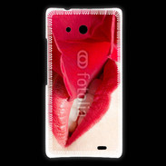 Coque Huawei Ascend Mate Rose et bouche