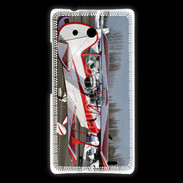 Coque Huawei Ascend Mate Biplan rouge et blanc 10