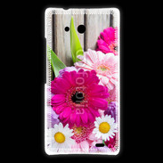 Coque Huawei Ascend Mate Bouquet de fleur sur bois