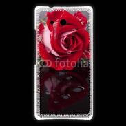 Coque Huawei Ascend Mate Belle rose Rouge 10