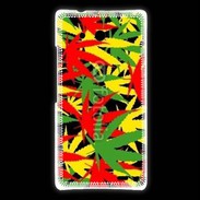 Coque Huawei Ascend Mate Fond de cannabis coloré