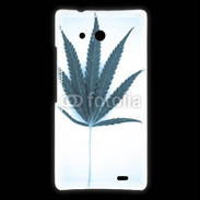 Coque Huawei Ascend Mate Marijuana en bleu et blanc