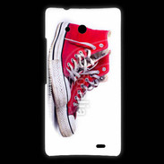 Coque Huawei Ascend Mate Chaussure Converse rouge