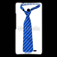 Coque Huawei Ascend Mate Cravate bleue