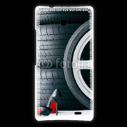 Coque Huawei Ascend Mate Jantes et escarpins