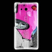 Coque Huawei Ascend Mate Voiture de sport rose italienne