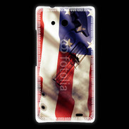 Coque Huawei Ascend Mate Drapeau USA avec arme