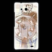 Coque Huawei Ascend Mate Illustration d'un capitaine de bateau