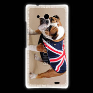 Coque Huawei Ascend Mate Bulldog anglais en tenue